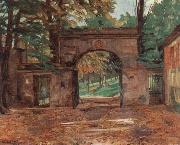 Wilhelm Trubner Neuburg Gates Germany oil painting artist